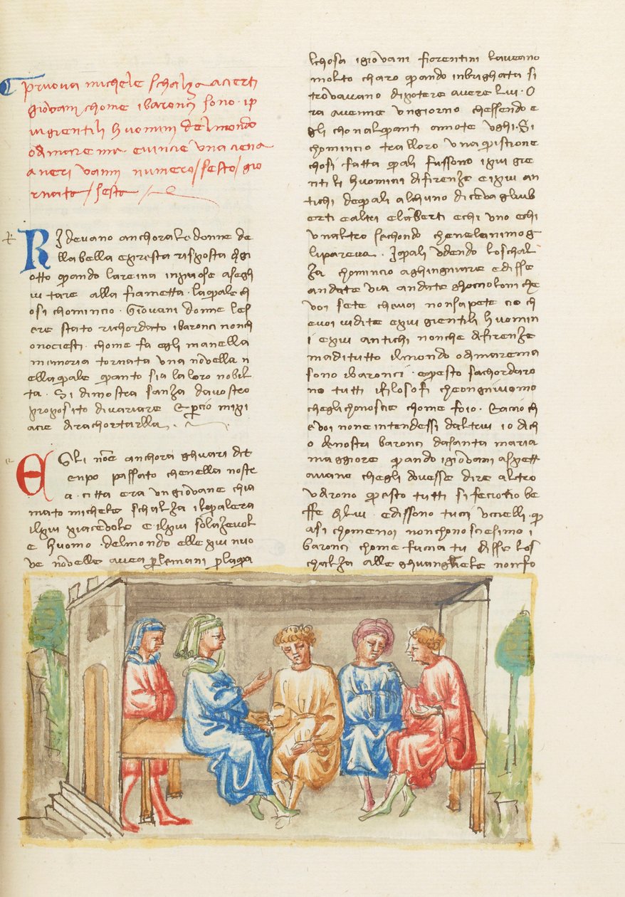 Dekameron, Amikor Isten rajzolni tanított - Michele Scalza és a fiatalok , Hatodik nap, novella 6. alkotó: Giovanni Boccaccio
