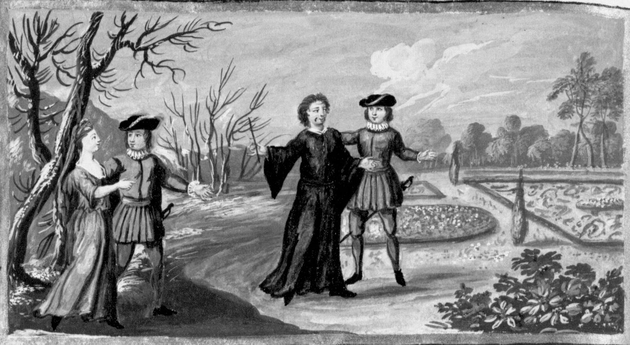 Dekameron, Egy nekromanta virágba borítja a téli kertet. Tizedik nap, novella 5 alkotó: Giovanni Boccaccio