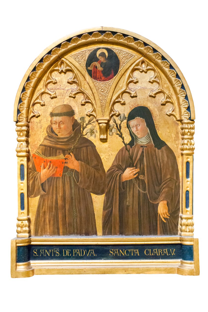 Páduai Szent Antal és Assisi Szent Klára alkotó: Giovanni Boccati or Boccatto
