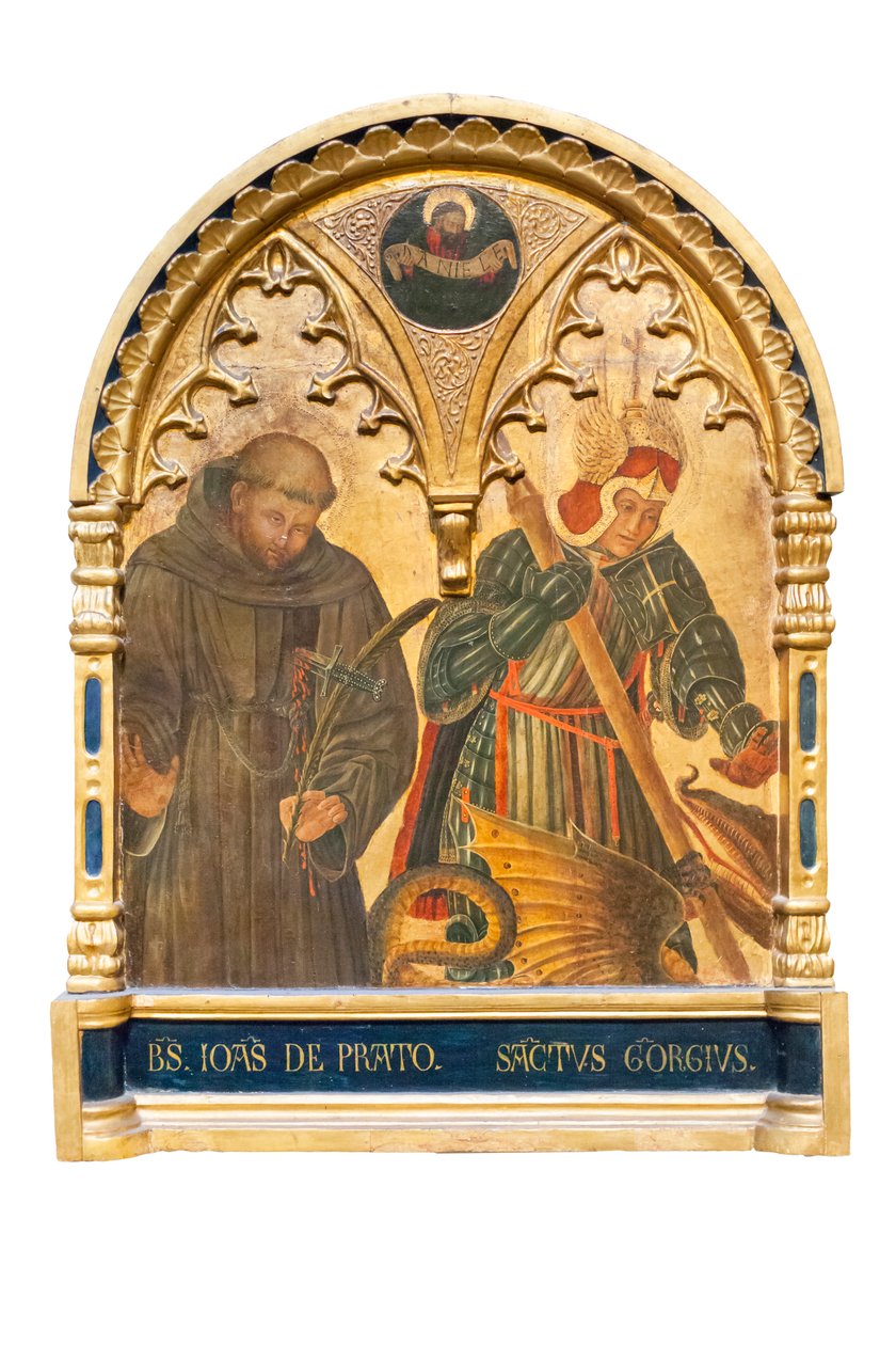 Boldog Pratói János és Szent György alkotó: Giovanni Boccati or Boccatto