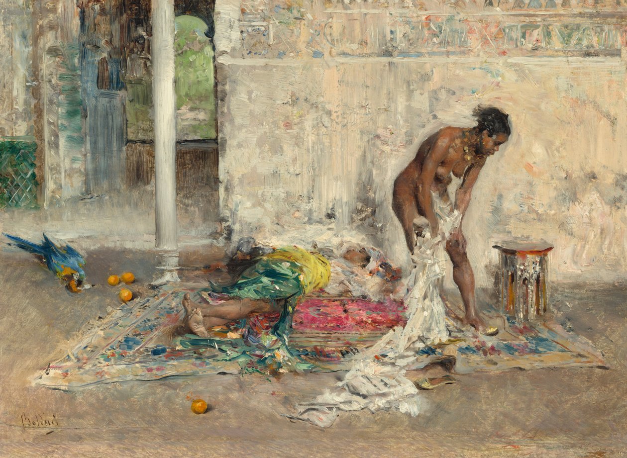 Fürdő után alkotó: Giovanni Boldini