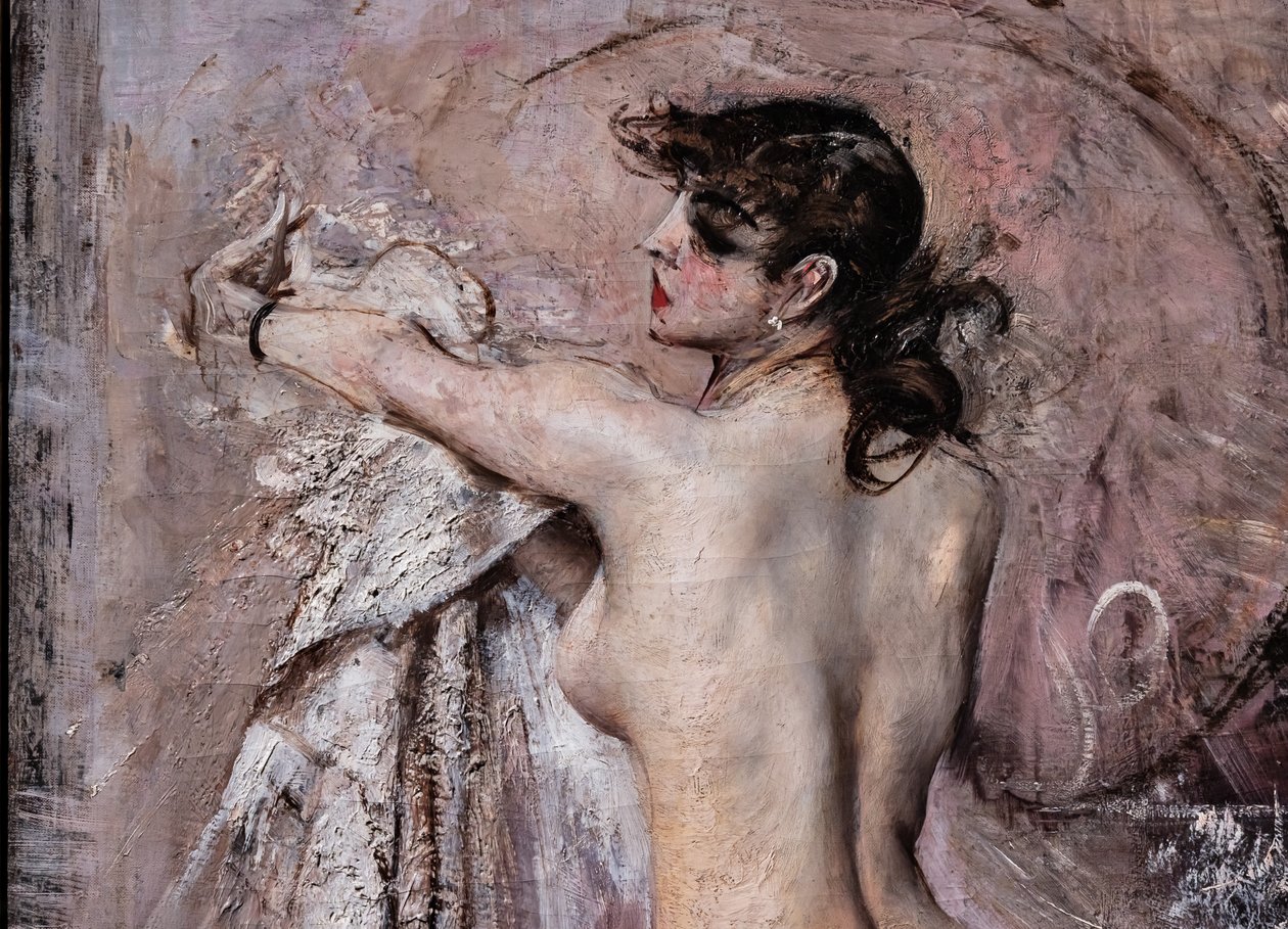 A fürdő után részlet alkotó: Giovanni Boldini