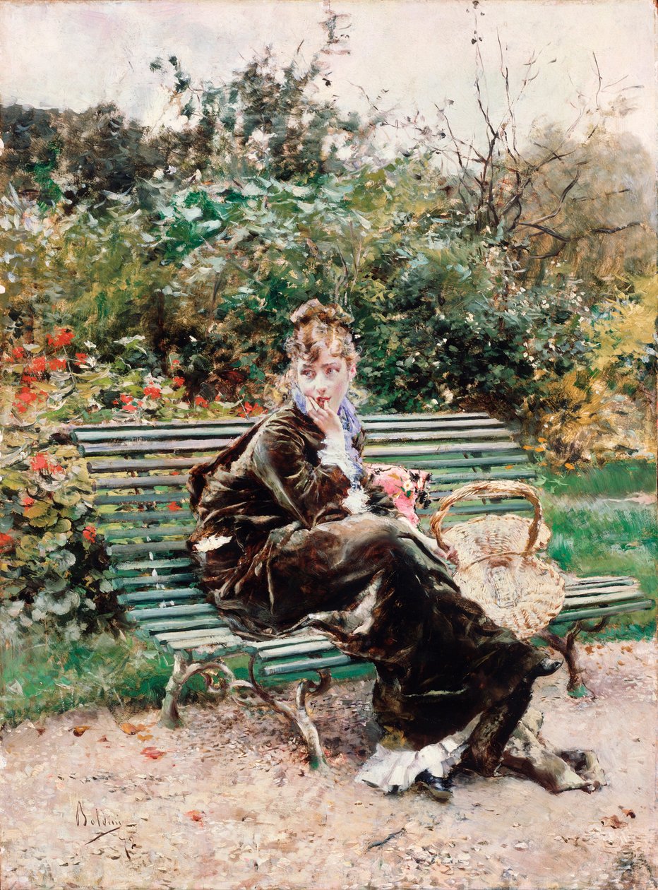Hyde park (olaj, vászon alkotó: Giovanni Boldini
