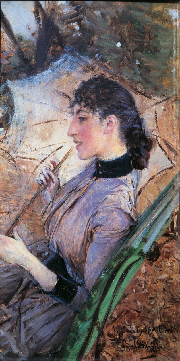 Olaszország, Firenze, Alaide Banti profilja alkotó: Giovanni Boldini