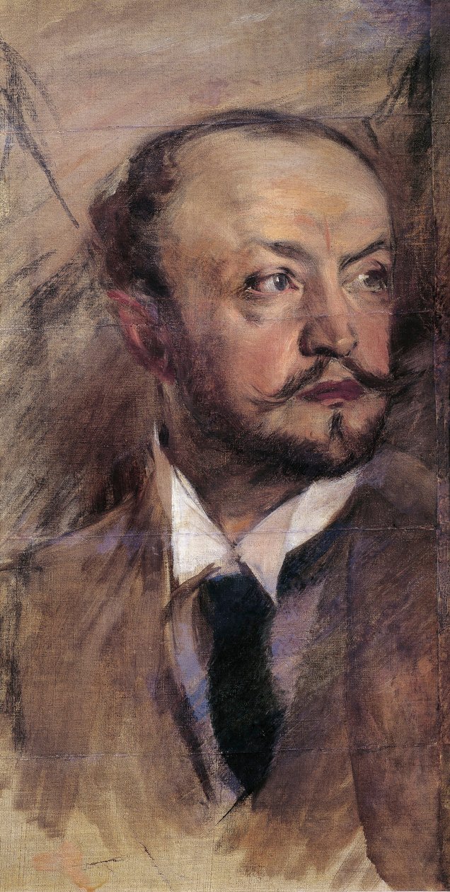 Olaszország, Firenze, Önarckép Montorsoliban, olajfestmény alkotó: Giovanni Boldini