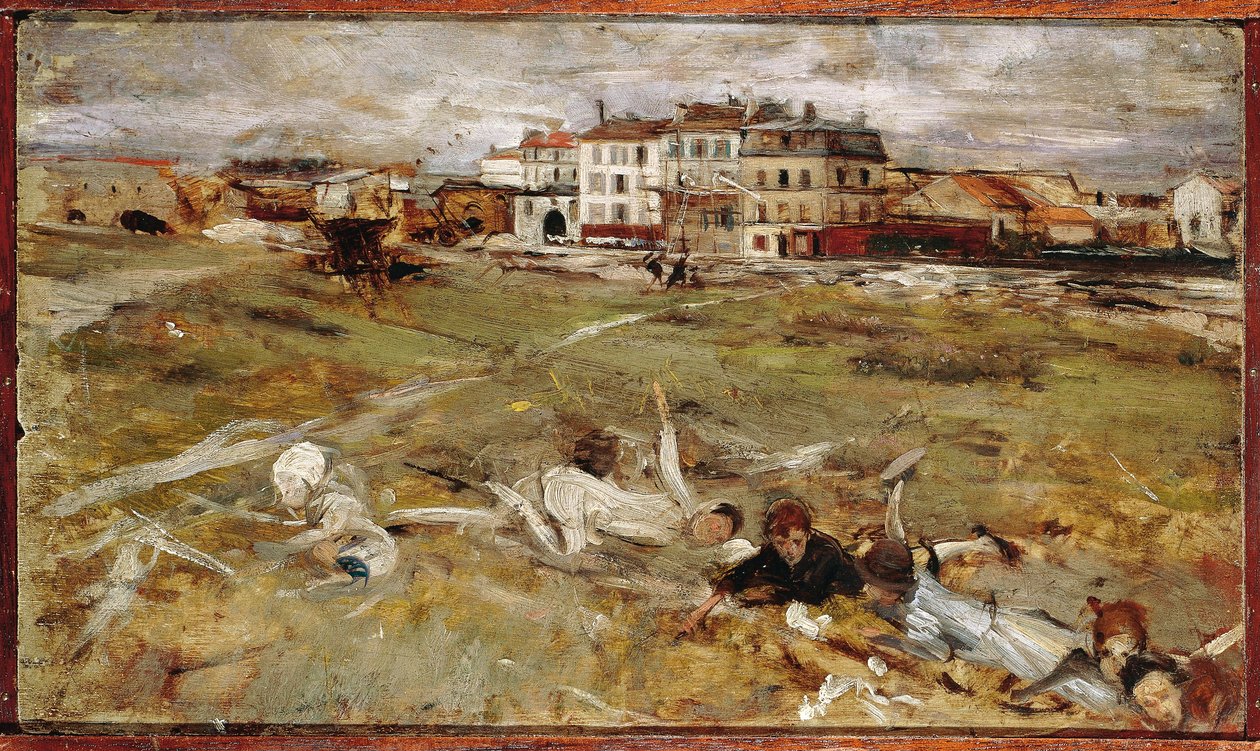Olaszország, Párizs külváros (olaj, vászon) alkotó: Giovanni Boldini