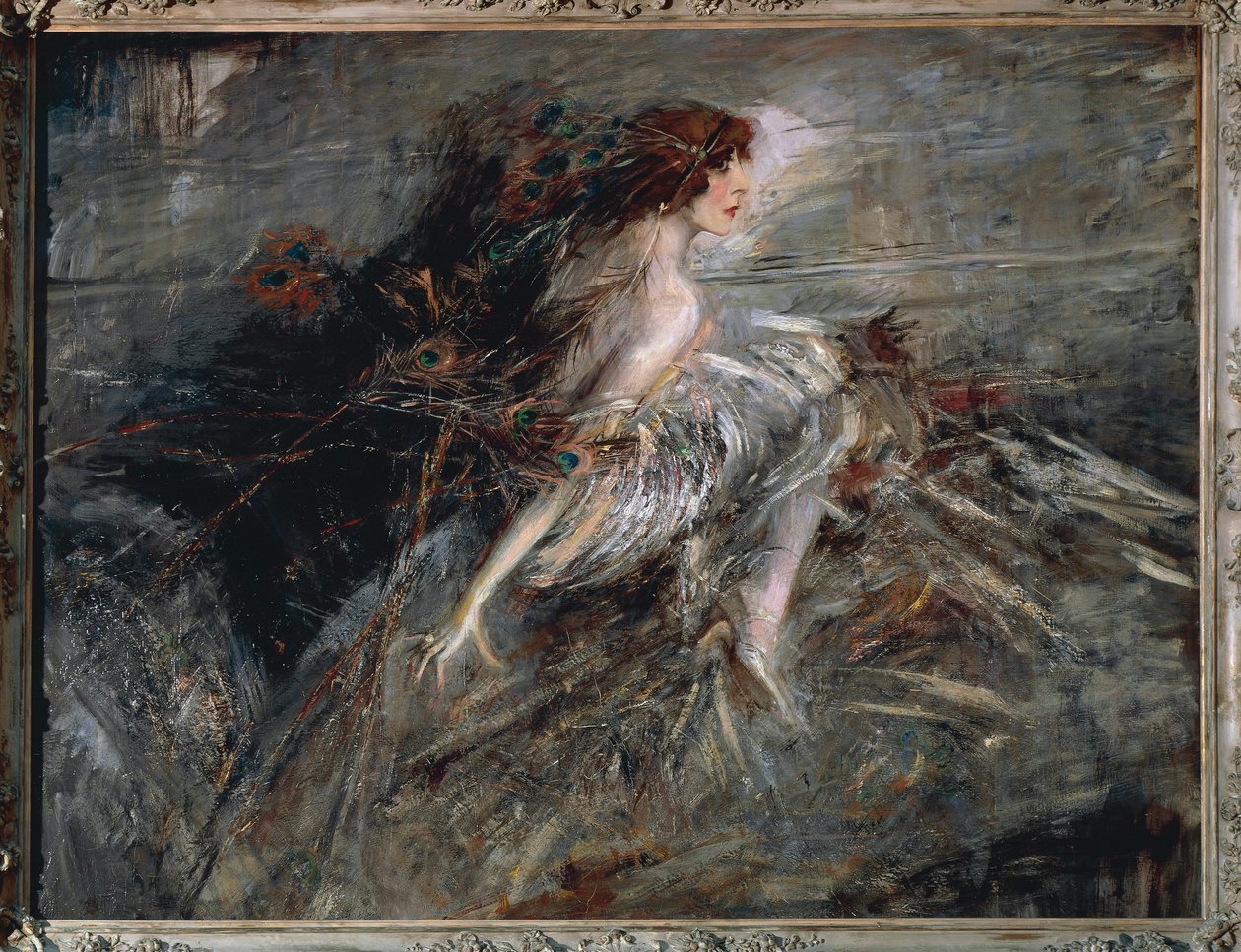 Olaszország, Róma, Marchesa Luisa Casati portréja alkotó: Giovanni Boldini