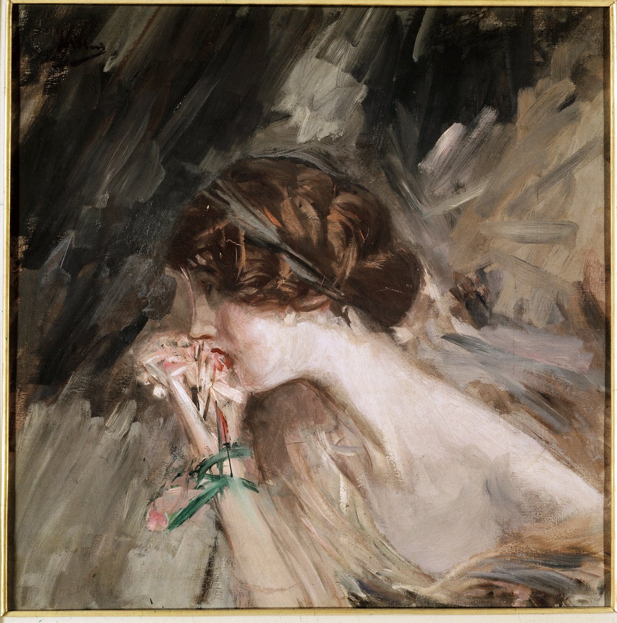 Jeanne. Giovanni Boldini (1842-1931) festménye, 19. század vége, 20. század eleje. Olajfestmény. Galleria d