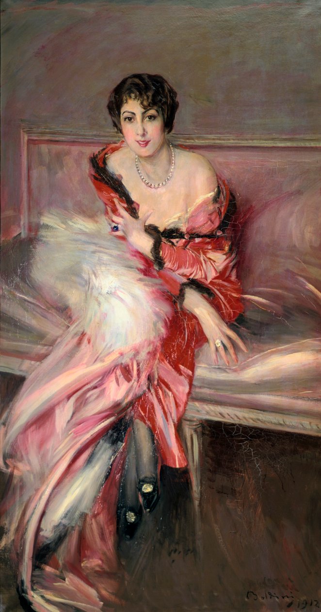 Madame Juillard In Red, 1912 alkotó: Giovanni Boldini