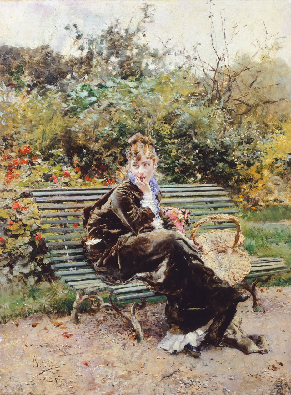 A padon Boisban, Hyde Parkban alkotó: Giovanni Boldini