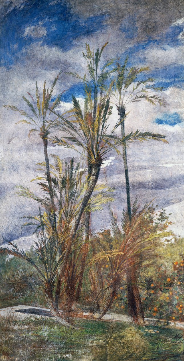 Pálma- és narancsfák alkotó: Giovanni Boldini