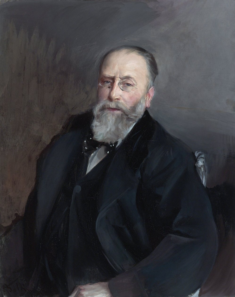 ""Edmond de Rothschild (1845-1934) francia bankár, filantróp és gyűjtő portréja" (Edmond James de Rothschild) Giovanni Boldini (1842-1931) festménye 1903 Magángyűjtemény alkotó: Giovanni Boldini