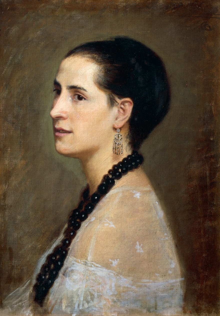 Giovanni Boldini (1842-1931) Adelaide Ristori portréja, olaj, vászon, 55x41 cm alkotó: Giovanni Boldini