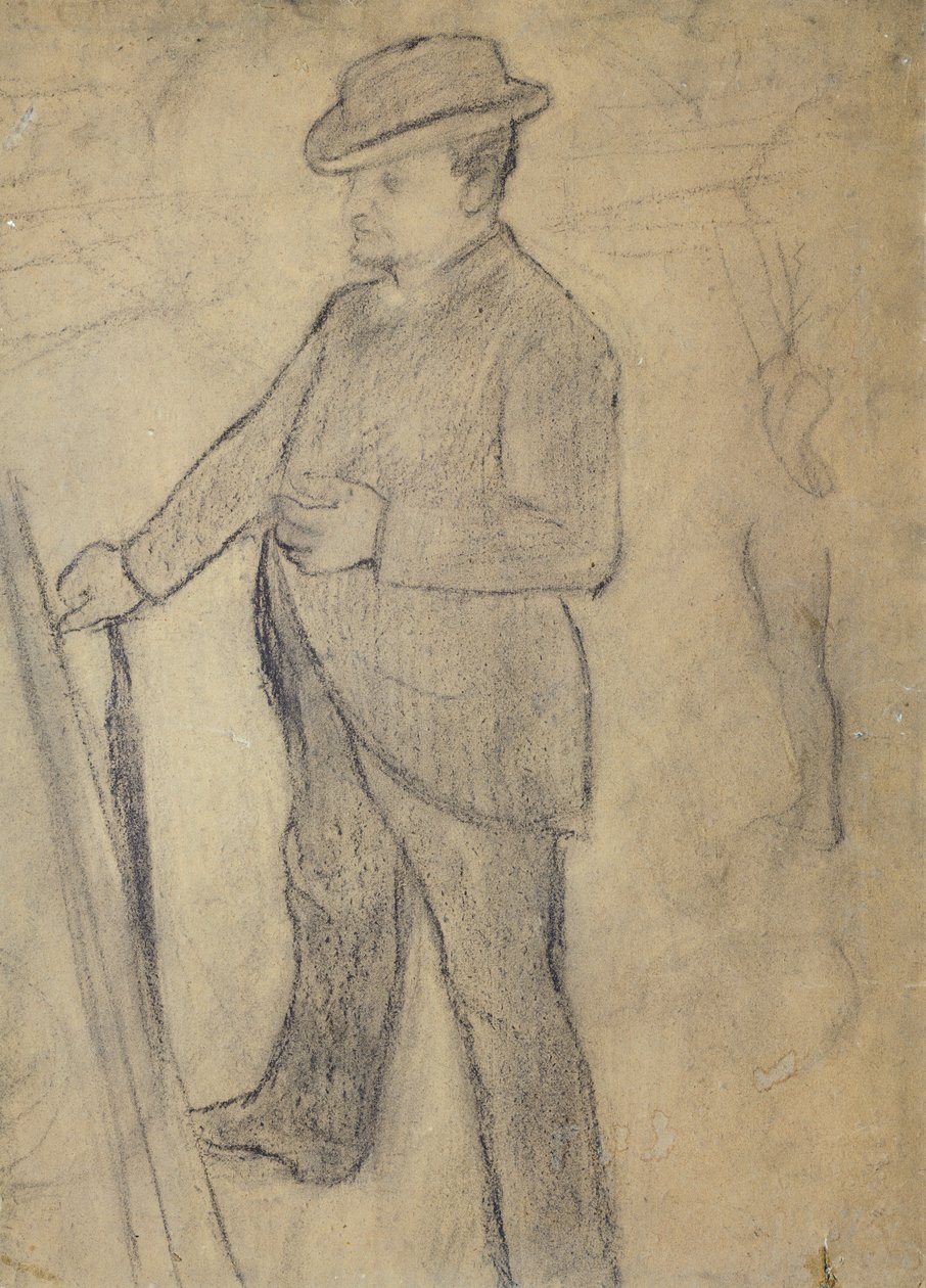 Boldini portréja, Edgar Degas (1834-1917), rajz alkotó: Giovanni Boldini