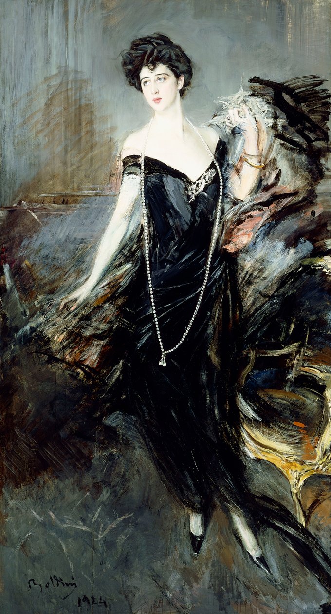 Donna Franca Florio portréja, 1924 alkotó: Giovanni Boldini