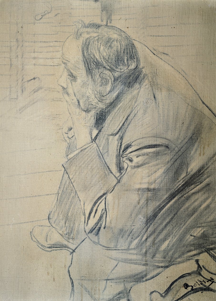 Edgar Degas portréja, Giovanni Boldini (1842-1931) Faszén, vászon, 605x46 cm, kb 1885 alkotó: Giovanni Boldini