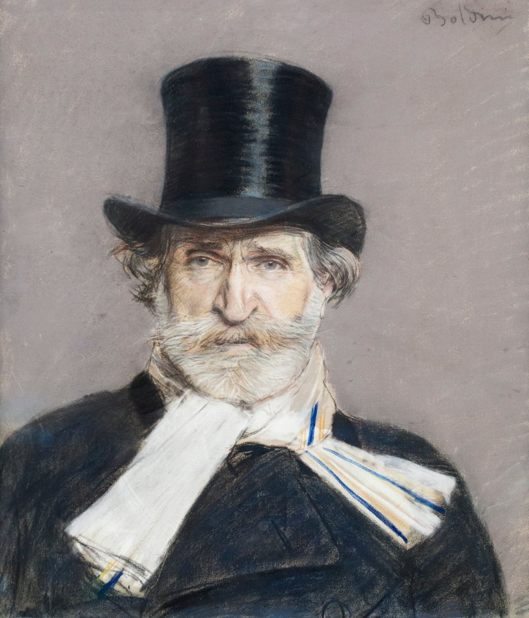 Giuseppe Verdi portréja alkotó: Giovanni Boldini