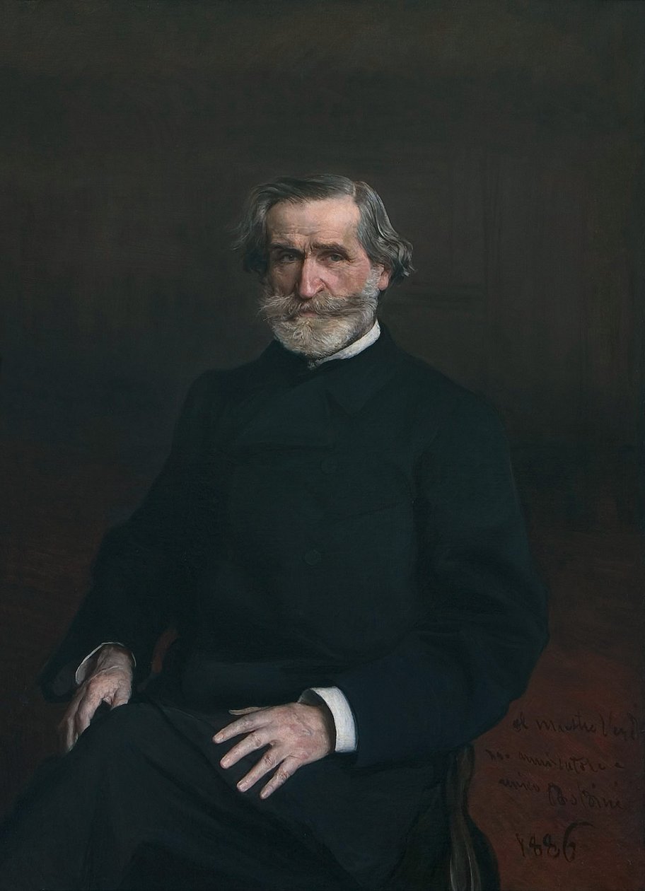 Giuseppe Verdi portréja alkotó: Giovanni Boldini