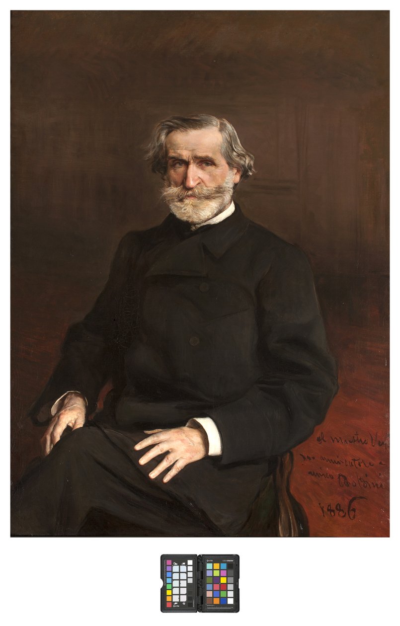 Giuseppe Verdi portréja, 1886 alkotó: Giovanni Boldini