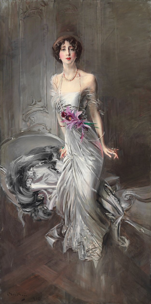 Madame Eugene Doyen portréja; Madame Eugene Doyen portréja, 1910 alkotó: Giovanni Boldini