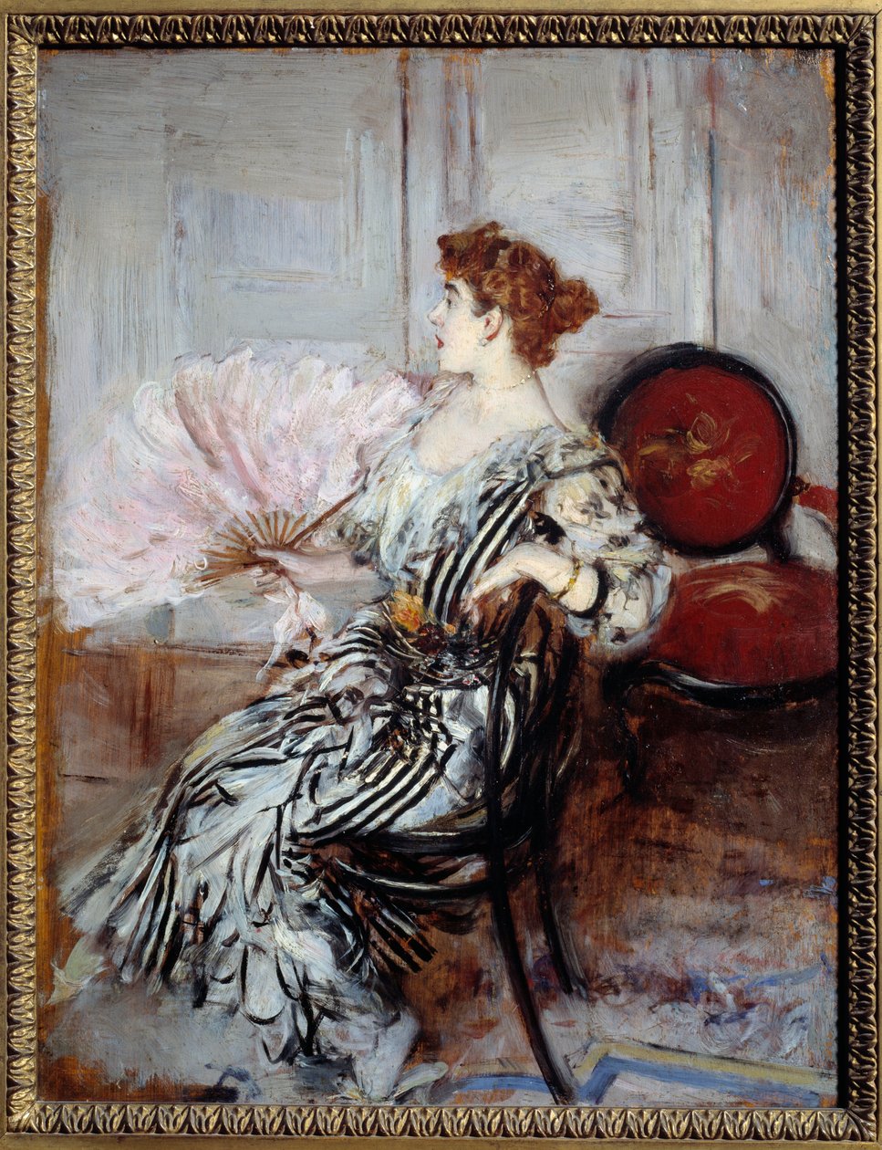 Madame Torri, az Opera táncosának portréja. Giovanni Boldini festménye alkotó: Giovanni Boldini