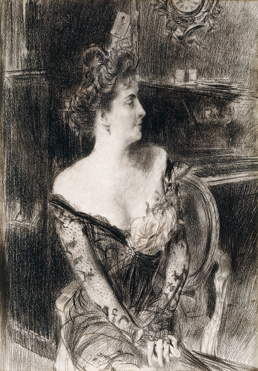 Madame X portréja, 1901-1902 körül alkotó: Giovanni Boldini