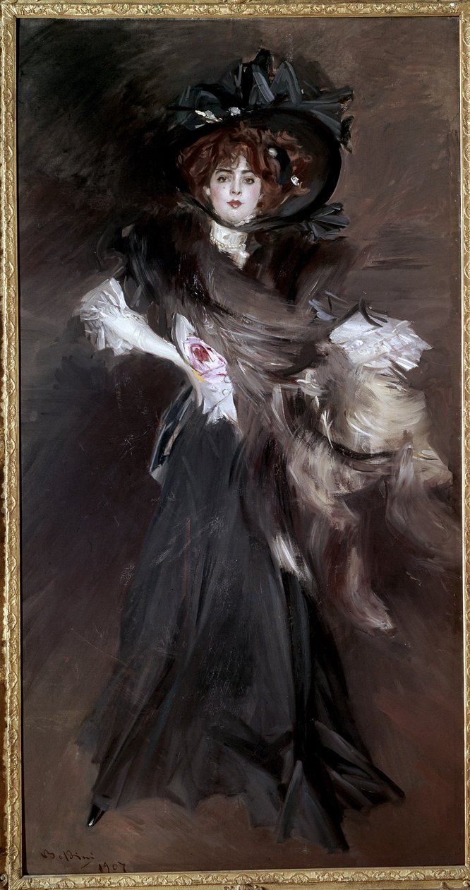 Mademoiselle Lantelme portréja alkotó: Giovanni Boldini