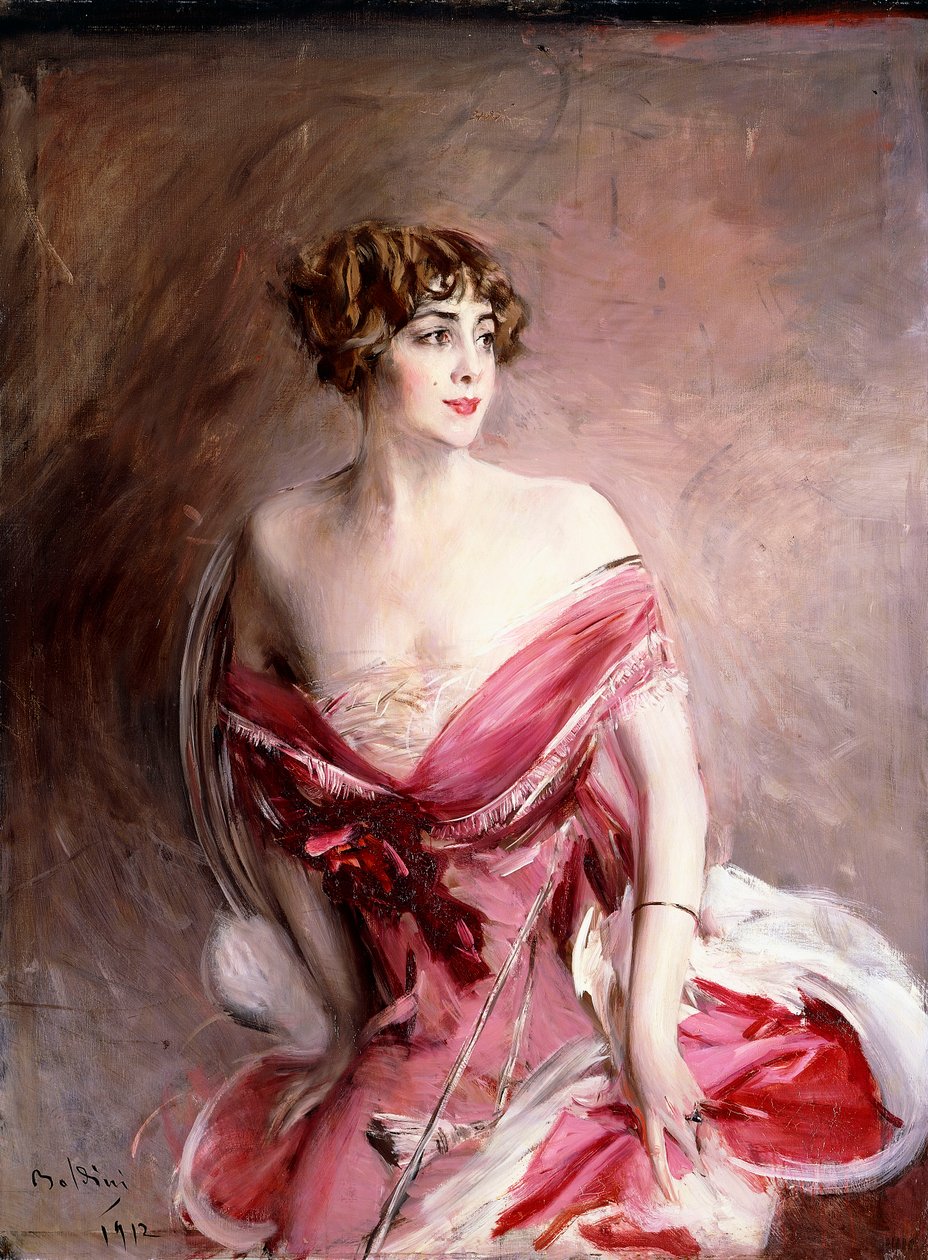 Mlle. de Gillespie, Biarritz hölgy portréja, 1912 alkotó: Giovanni Boldini