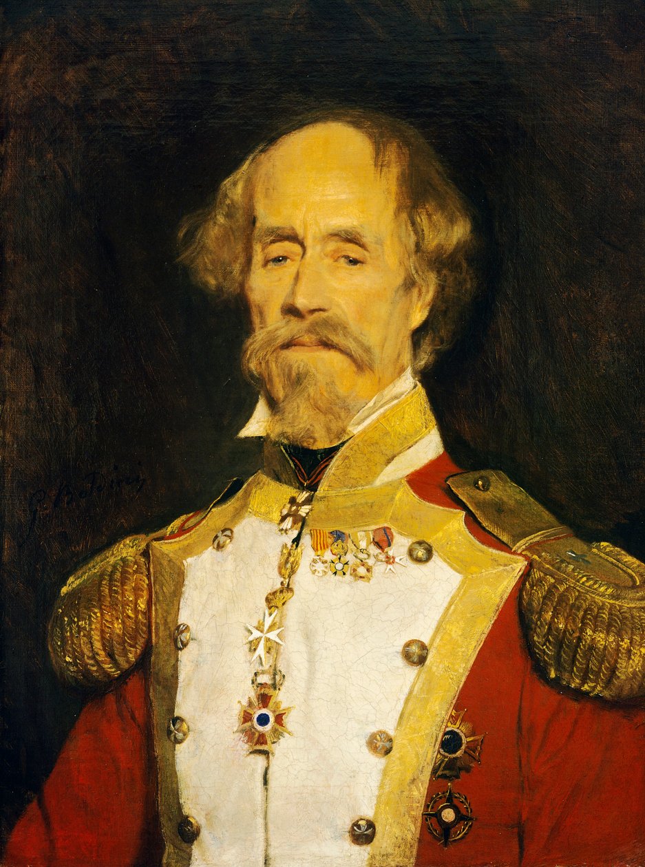 Spanyol tábornok portréja, Giovanni Boldini (1842-1931), olaj, vászon, 62x48 cm alkotó: Giovanni Boldini