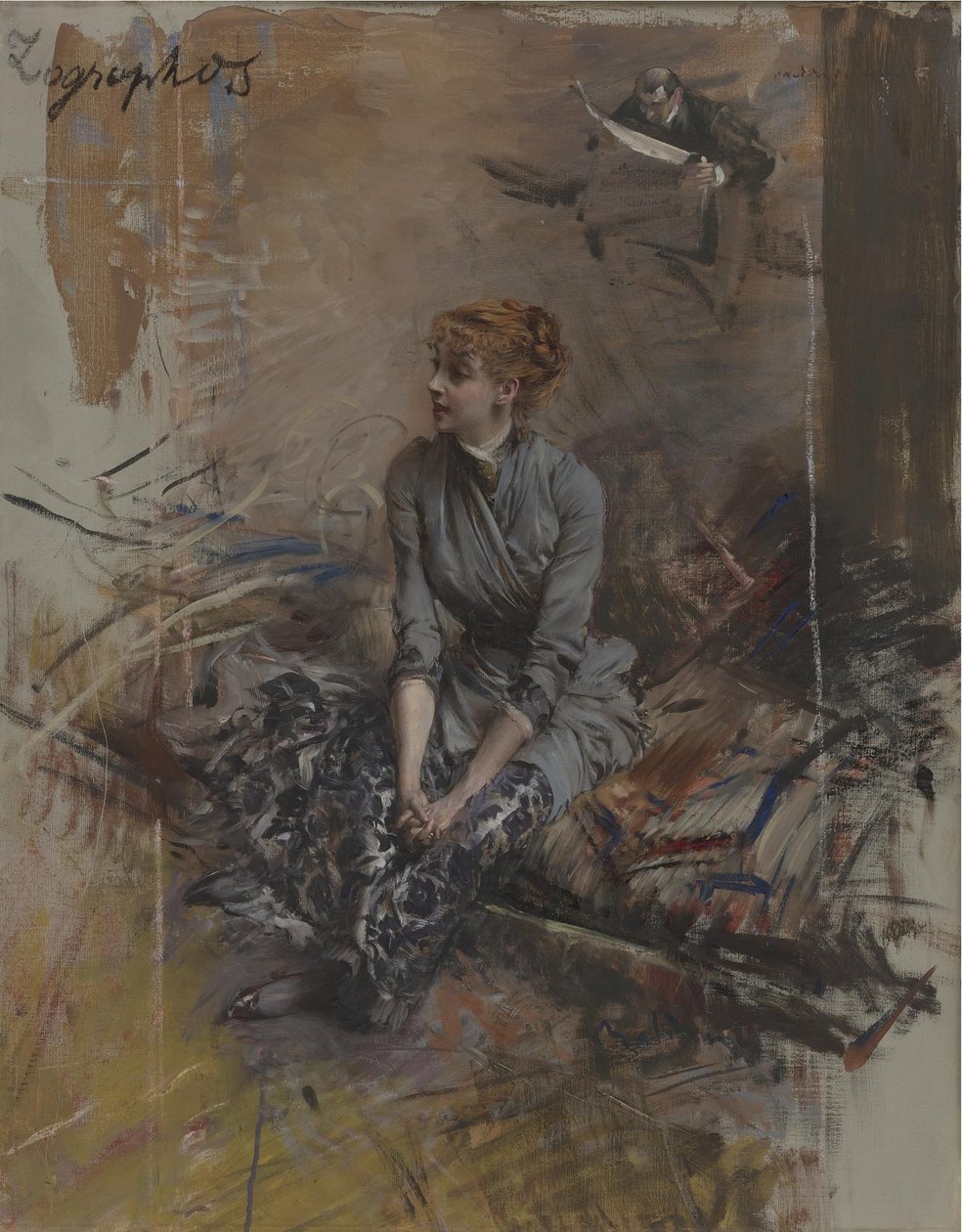 Gabrielle Réjane színésznő portréja 1856-1920 alkotó: Giovanni Boldini