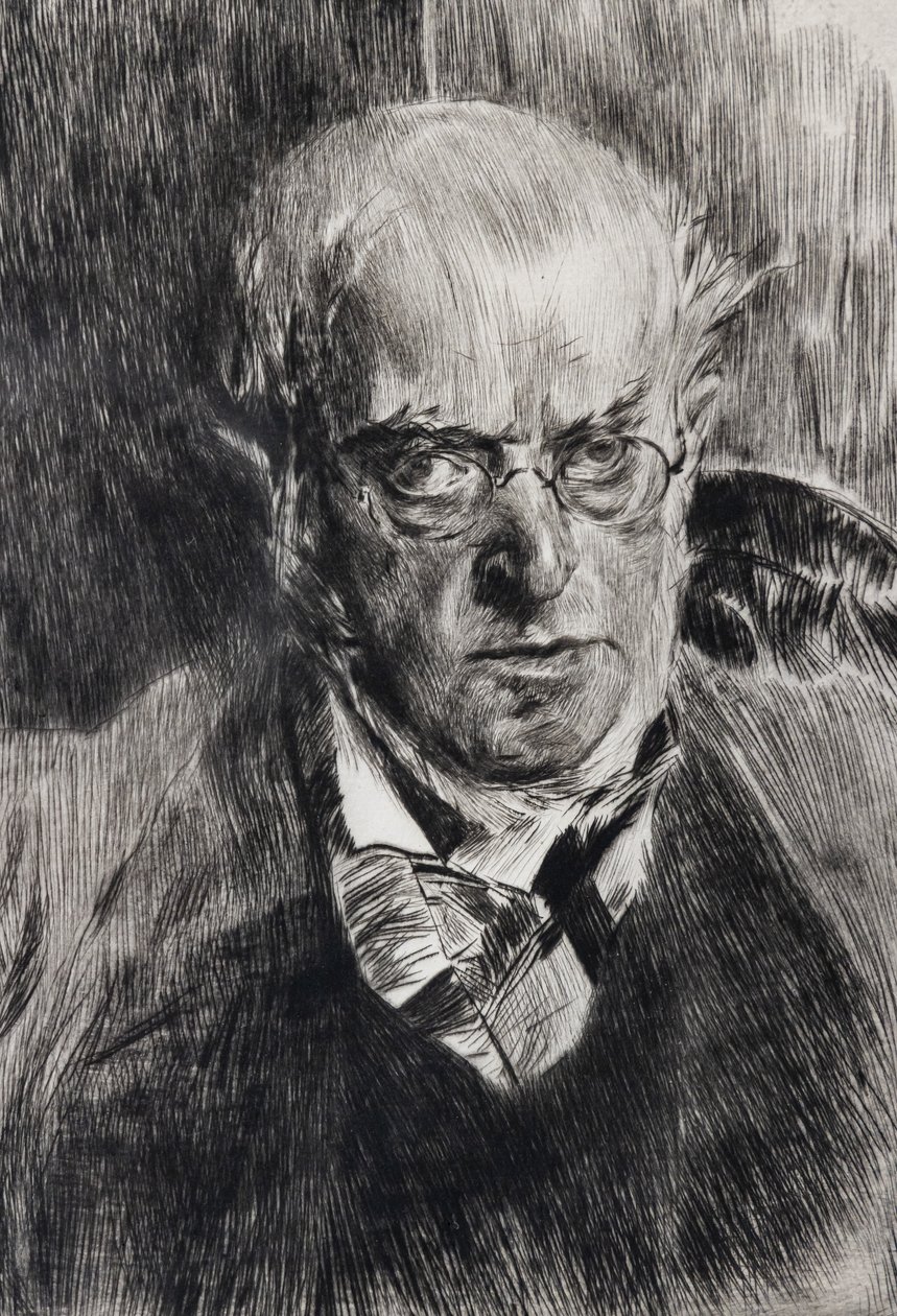 Adolph Menzel festő portréja, részlet alkotó: Giovanni Boldini