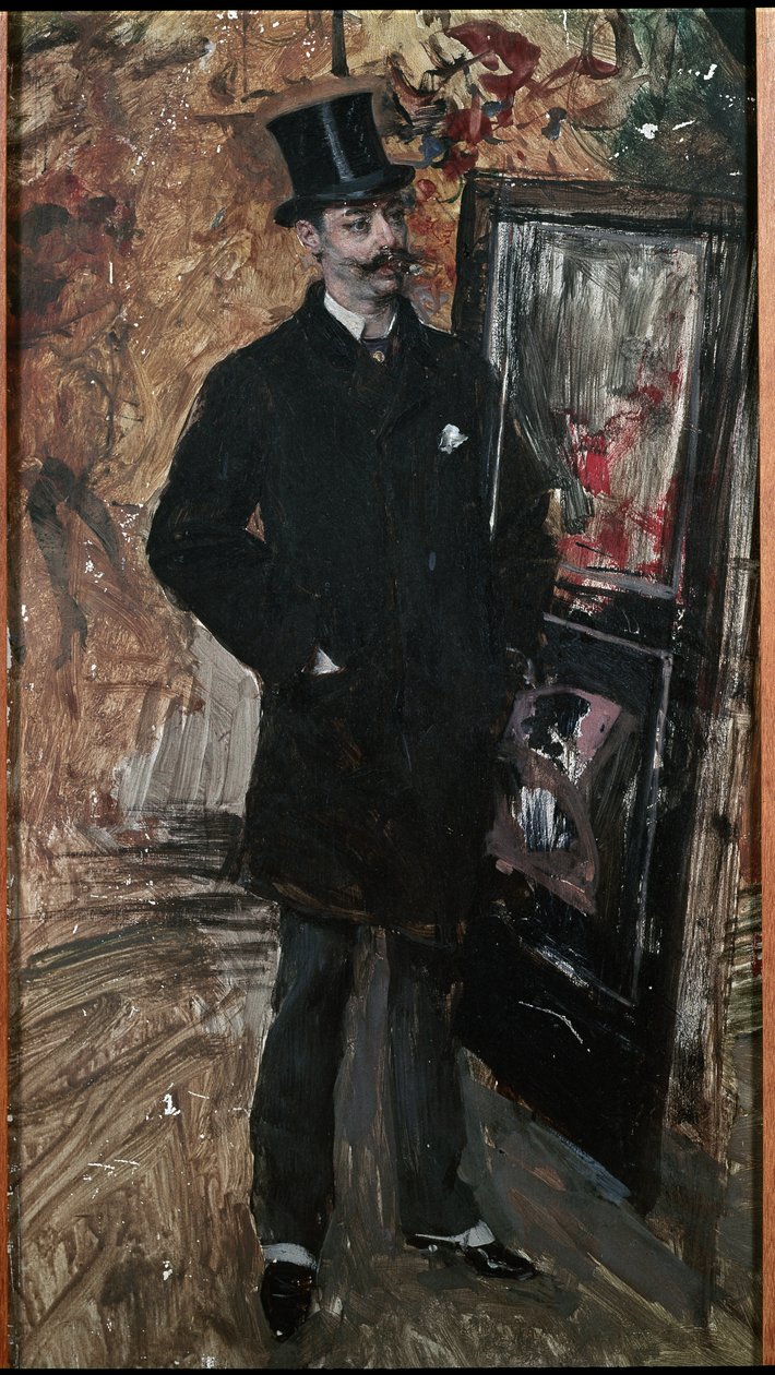 Hanvin költő portréja alkotó: Giovanni Boldini