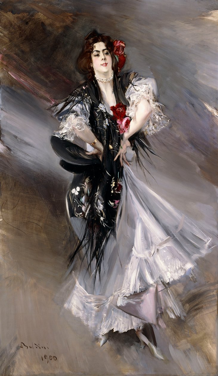Anita de la Feria, a spanyol táncos portréja, 1900 alkotó: Giovanni Boldini