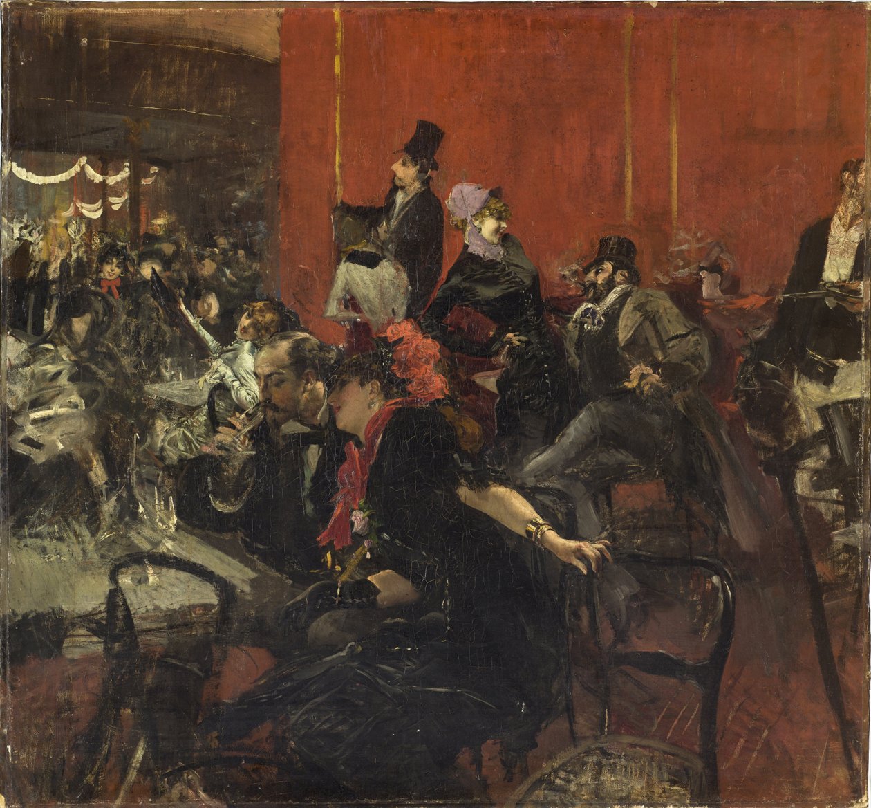 Ünnepi jelenet alkotó: Giovanni Boldini