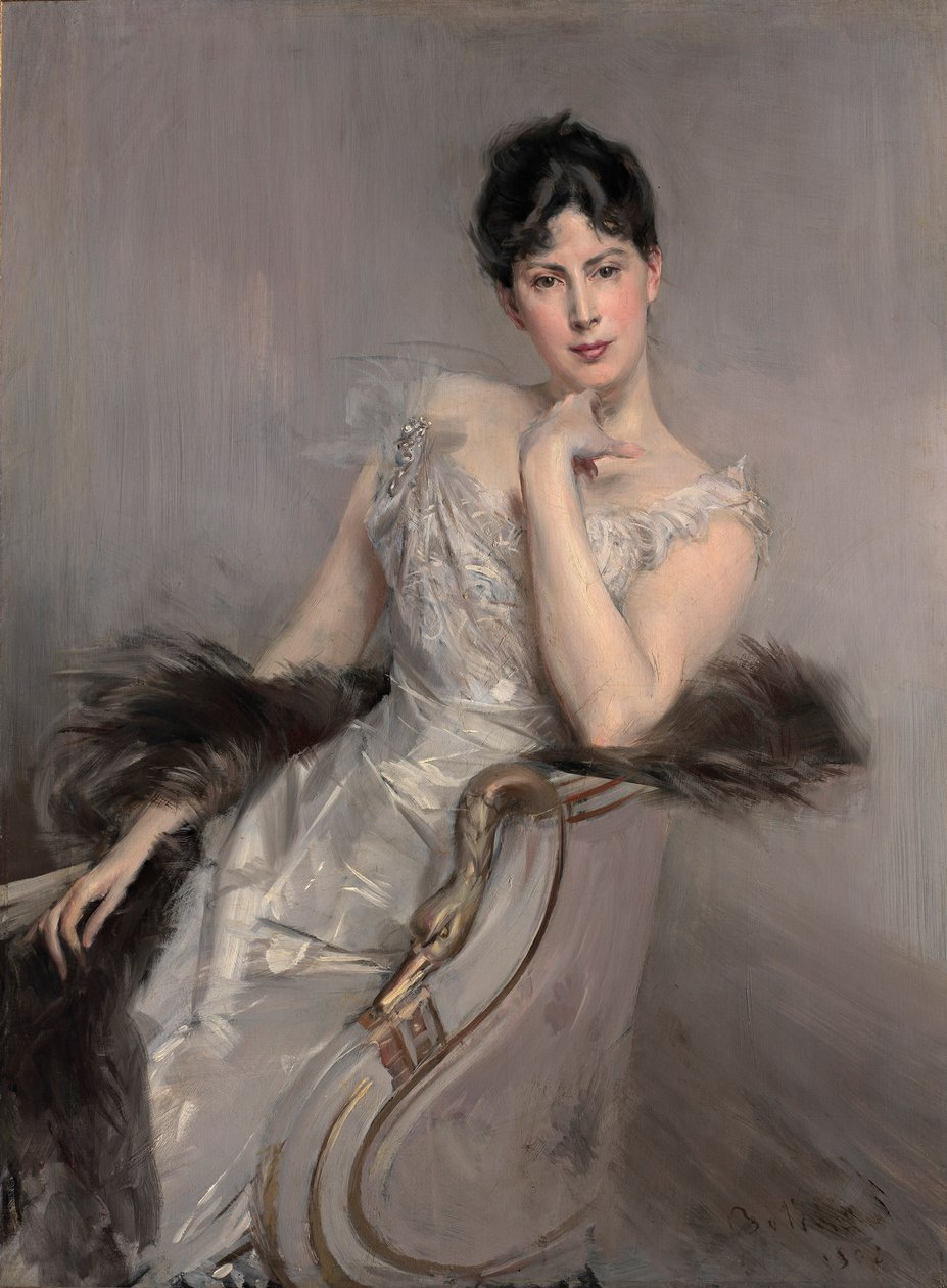 Hölgy fehérben Hölgy fehérben, 1902. alkotó: Giovanni Boldini
