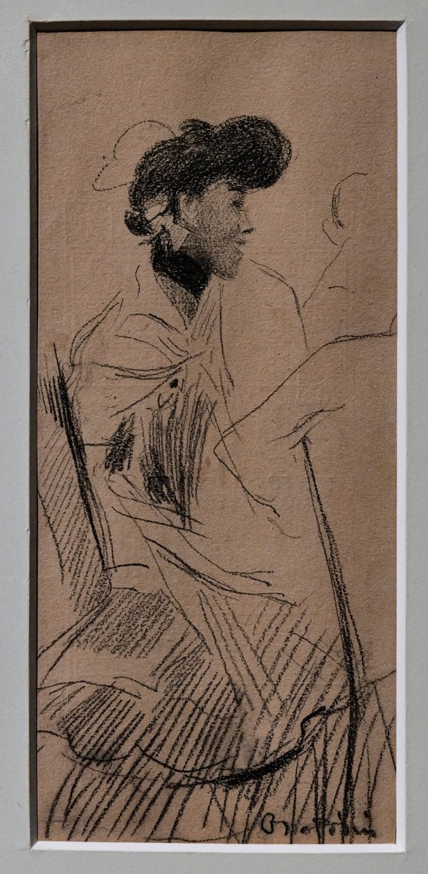 Ülő elegáns nő alkotó: Giovanni Boldini