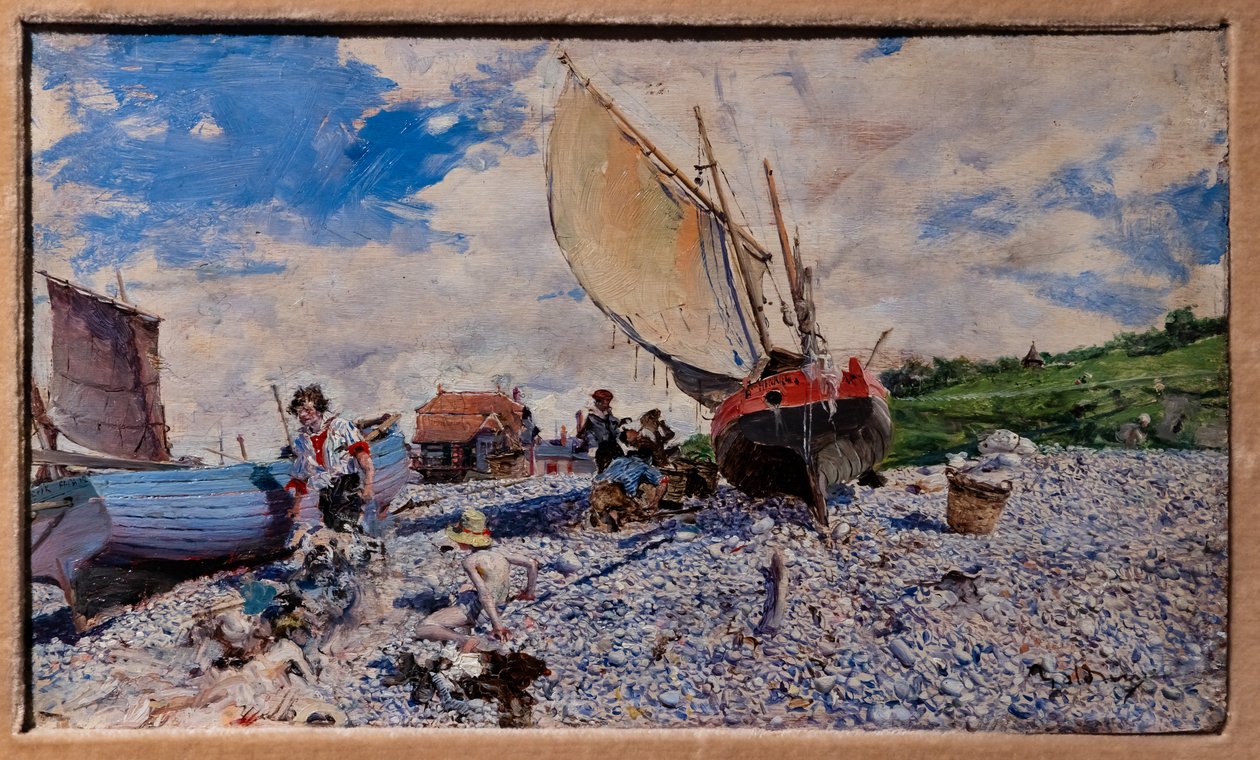 Etretat strandja alkotó: Giovanni Boldini