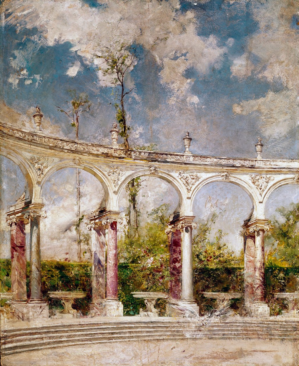 A versailles-i oszlopcsarnok Giovanni Boldini (1842-1931) festménye 1889 V. 64x52 cm Pistoia, Boldini gyűjtemény alkotó: Giovanni Boldini
