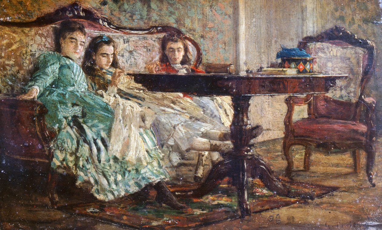 Giovanni Boldini (1842-1931) Laskaraki nővérek, olaj, fa alkotó: Giovanni Boldini