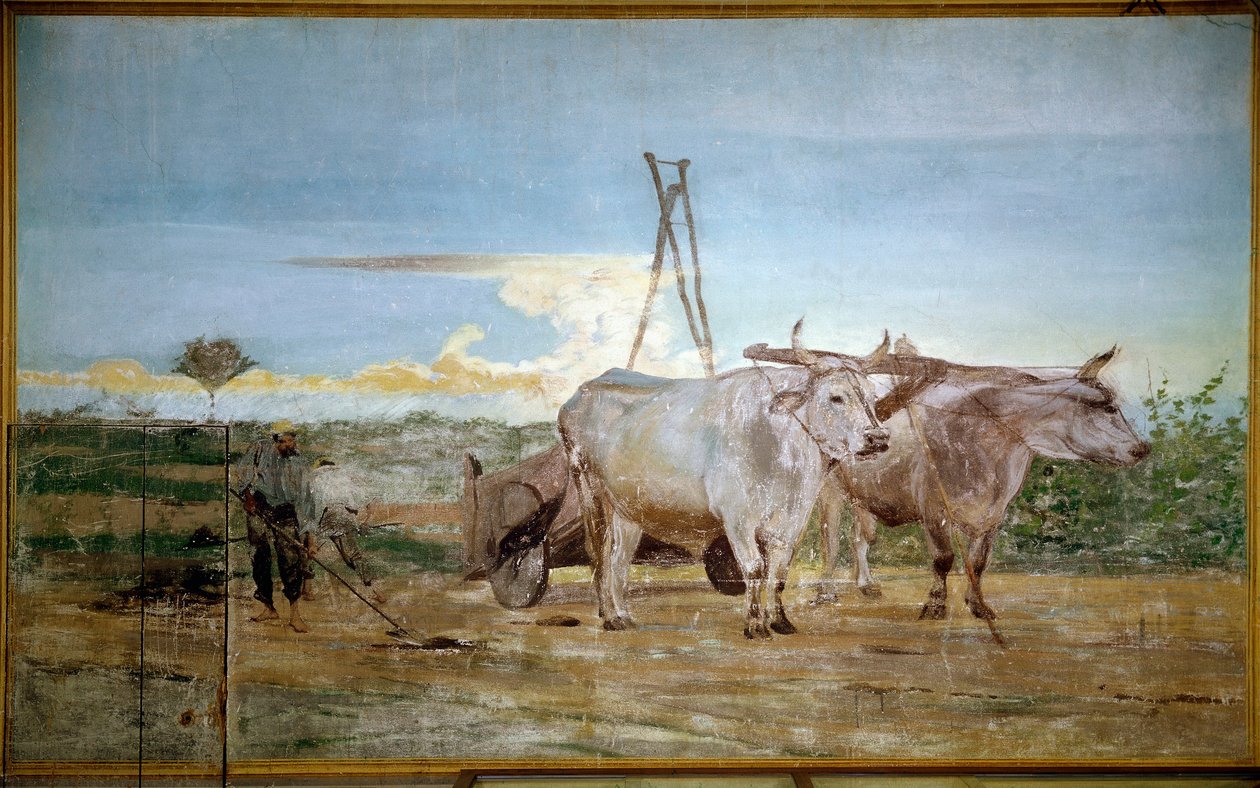 Az összegyűjtött állati trágya (olaj, vászon alkotó: Giovanni Boldini