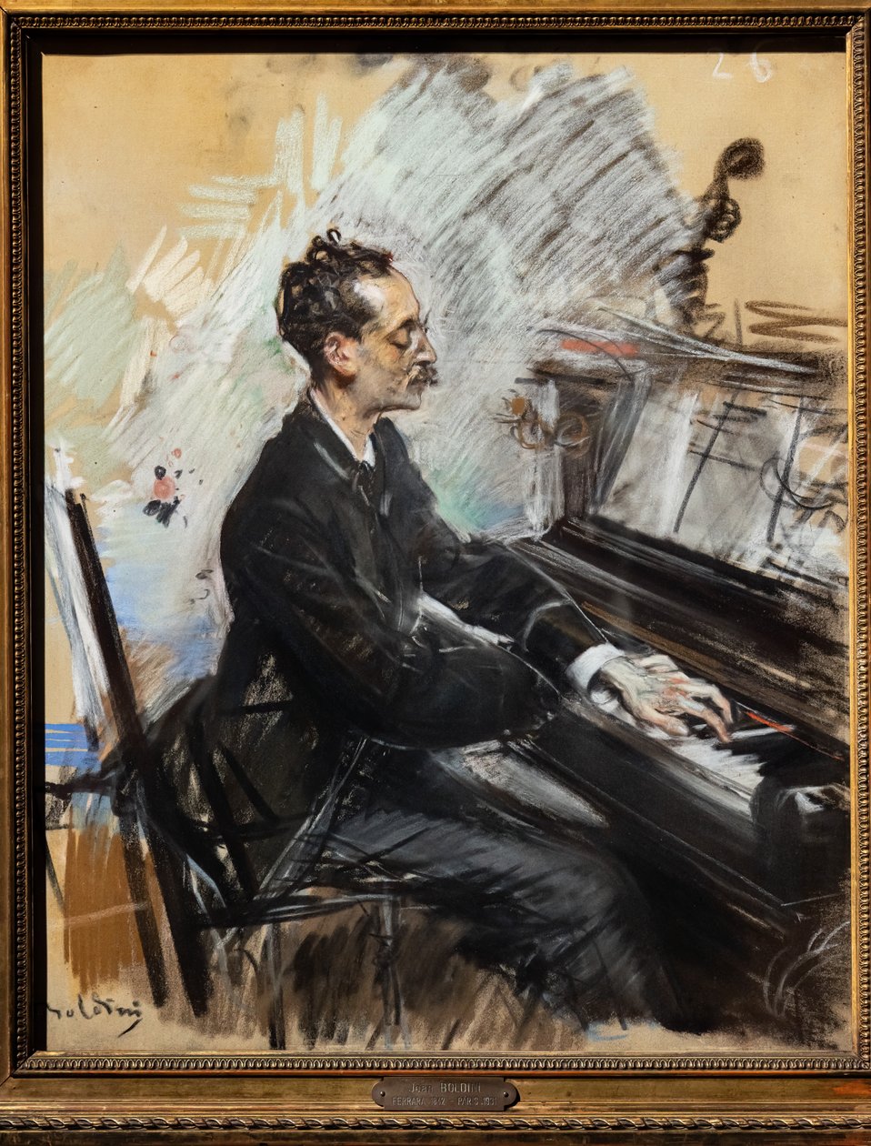 Rey Colaço zongoraművész alkotó: Giovanni Boldini