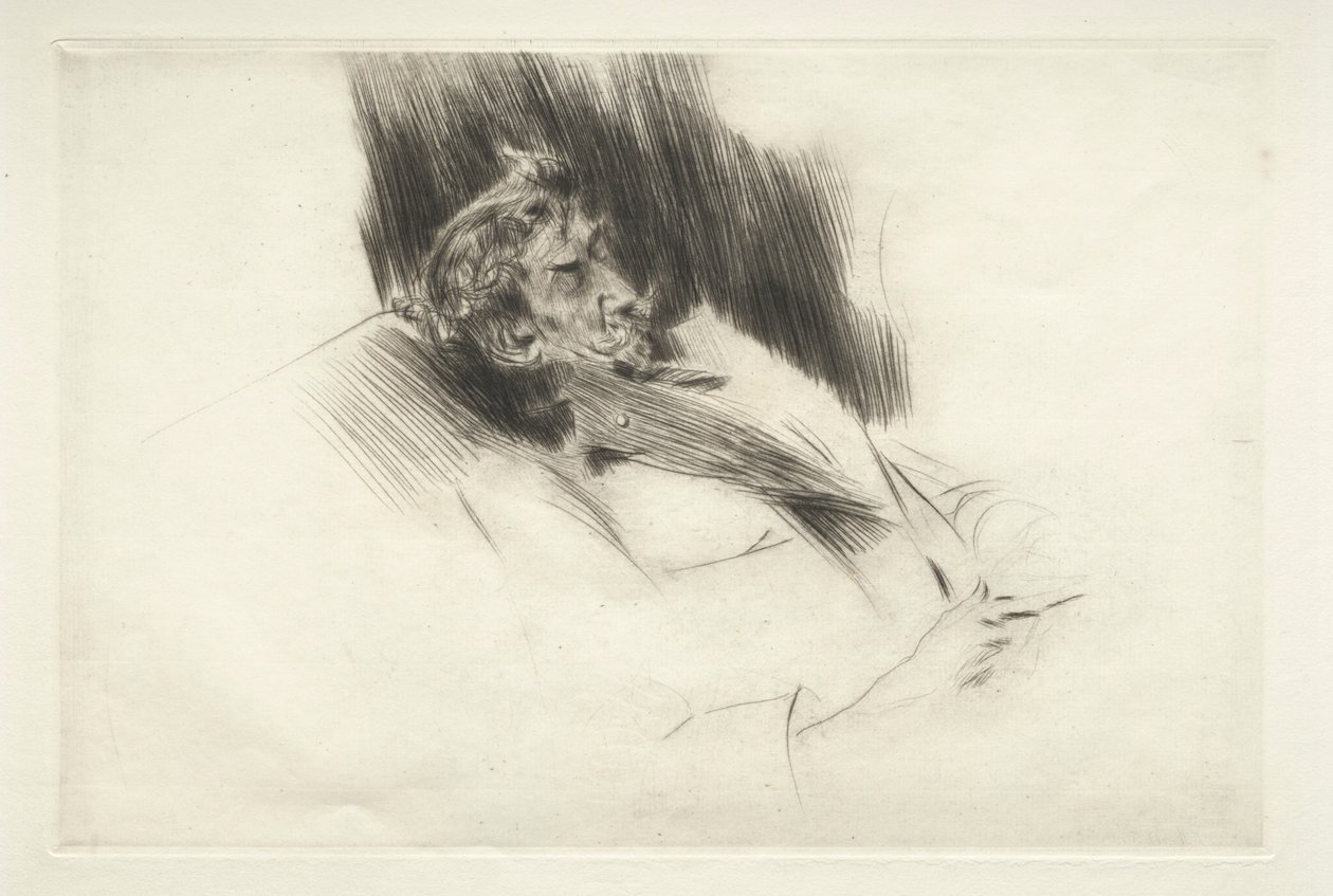 Whistler alszik, 1897. alkotó: Giovanni Boldini