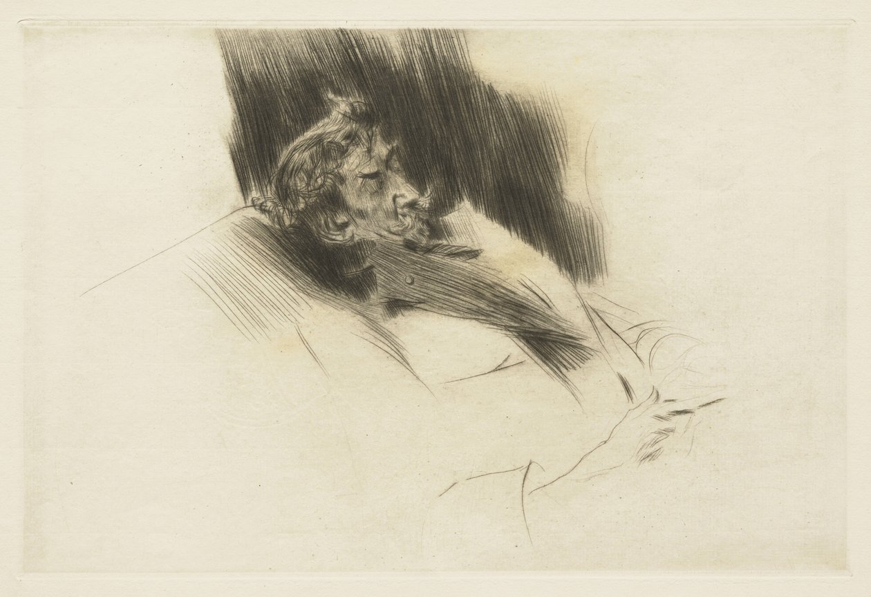 Whistler alszik, 1897 alkotó: Giovanni Boldini