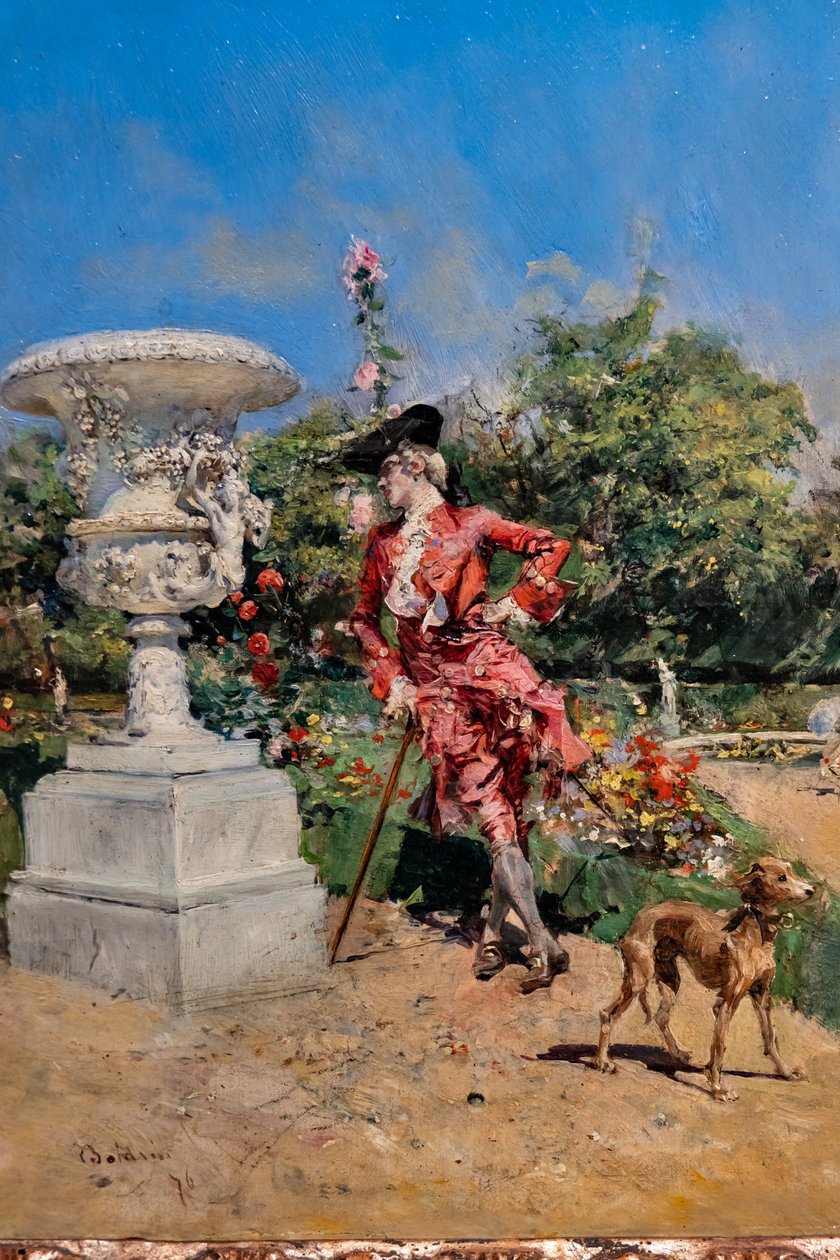 Fiatal márki Versailles-ban, részlet alkotó: Giovanni Boldini
