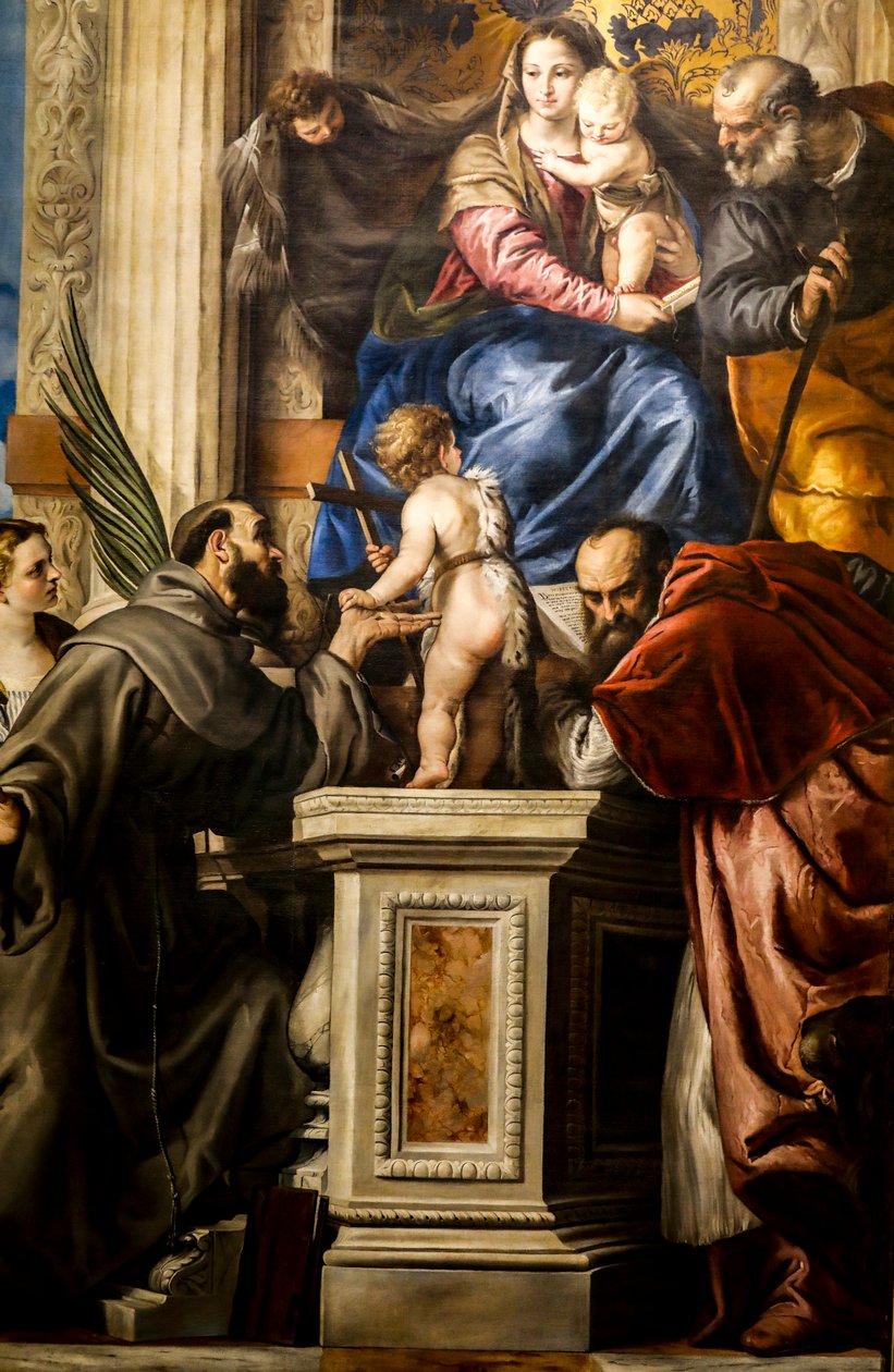 Madonna és gyermeke a szentekkel alkotó: Giovanni Bonatti
