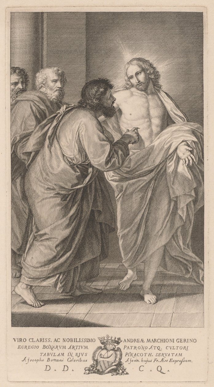 Szent Tamás hitetlensége alkotó: Giovanni Bottani, after Giuseppe Bottani