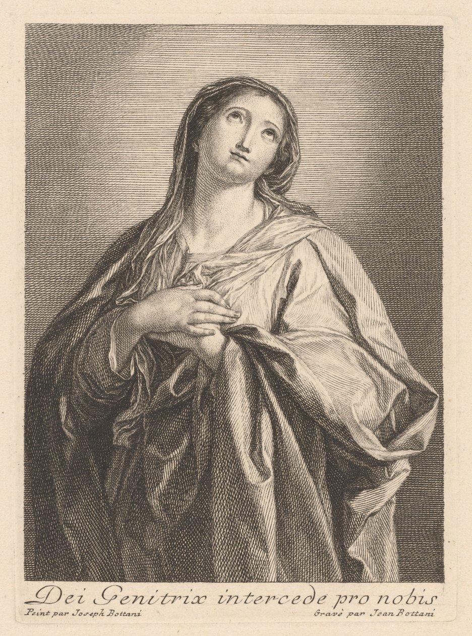 A Szűz alkotó: Giovanni Bottani, after Giuseppe Bottani