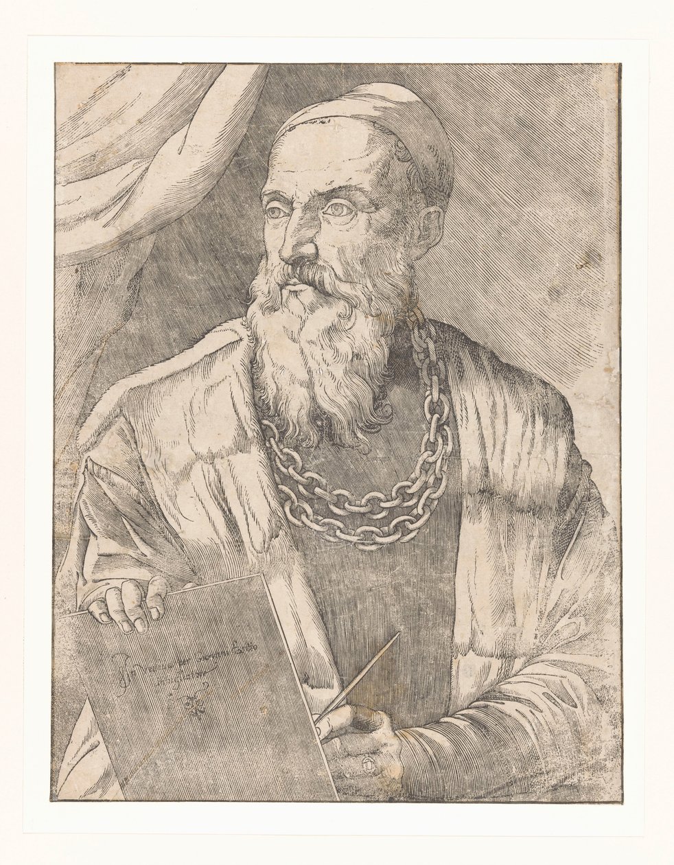 Tizian művész portréja alkotó: Giovanni Britto