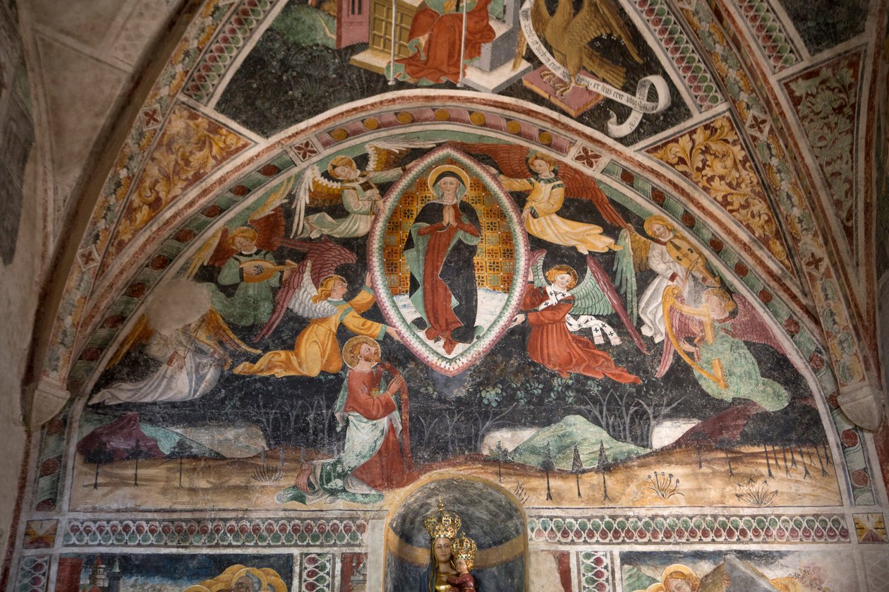 Felemelkedés, 1492 körül (freskó) alkotó: Giovanni Canavesio