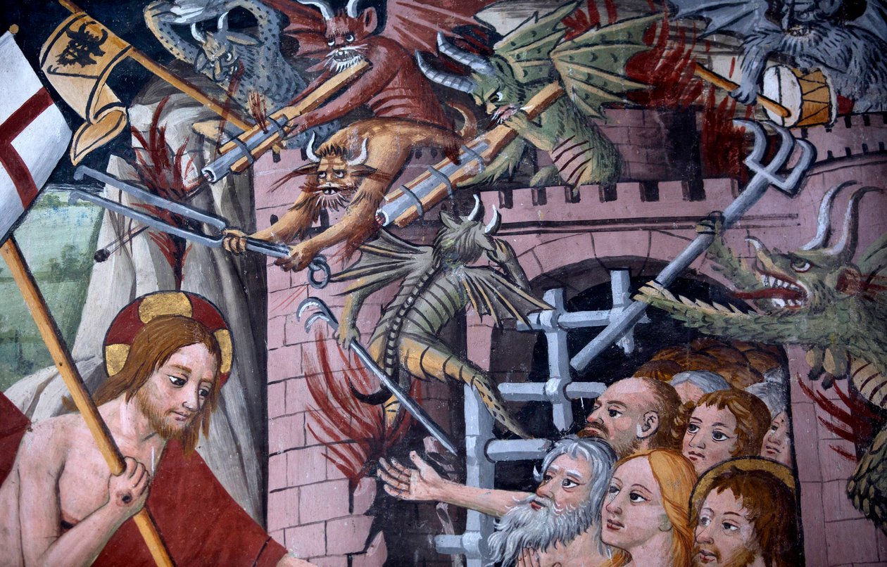 Leszállás a pokolba, 1492 körül (3702448 részlet) alkotó: Giovanni Canavesio